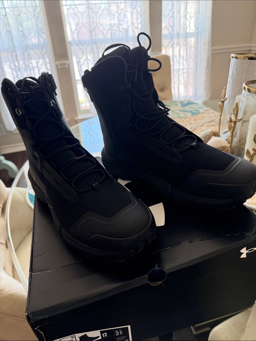 Under Armour Men's Black Tactical Mid-Calf Boots New